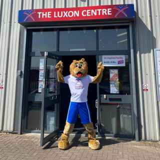 Luxon the Lion at Quayside