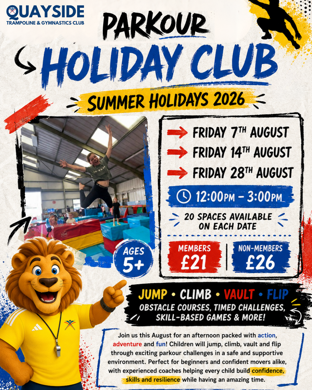 Parkour Holiday Club poster