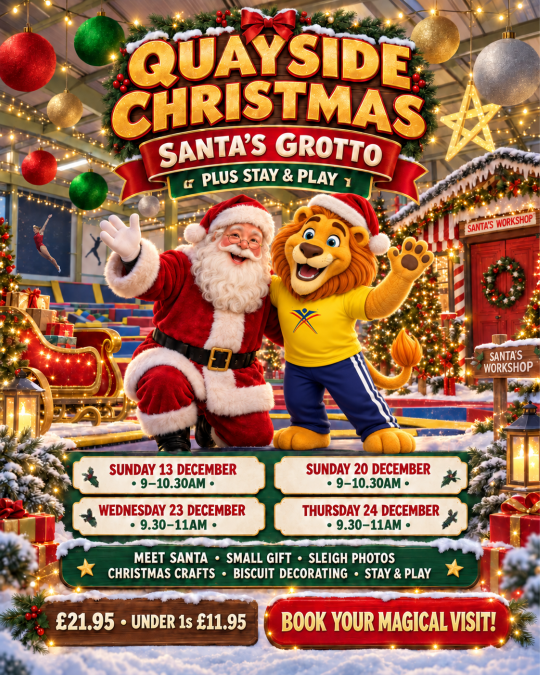 Quayside Christmas event poster