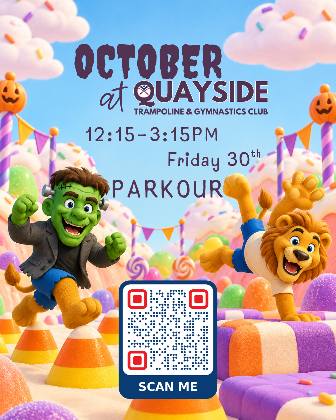 Quayside Parkour Holiday Club poster